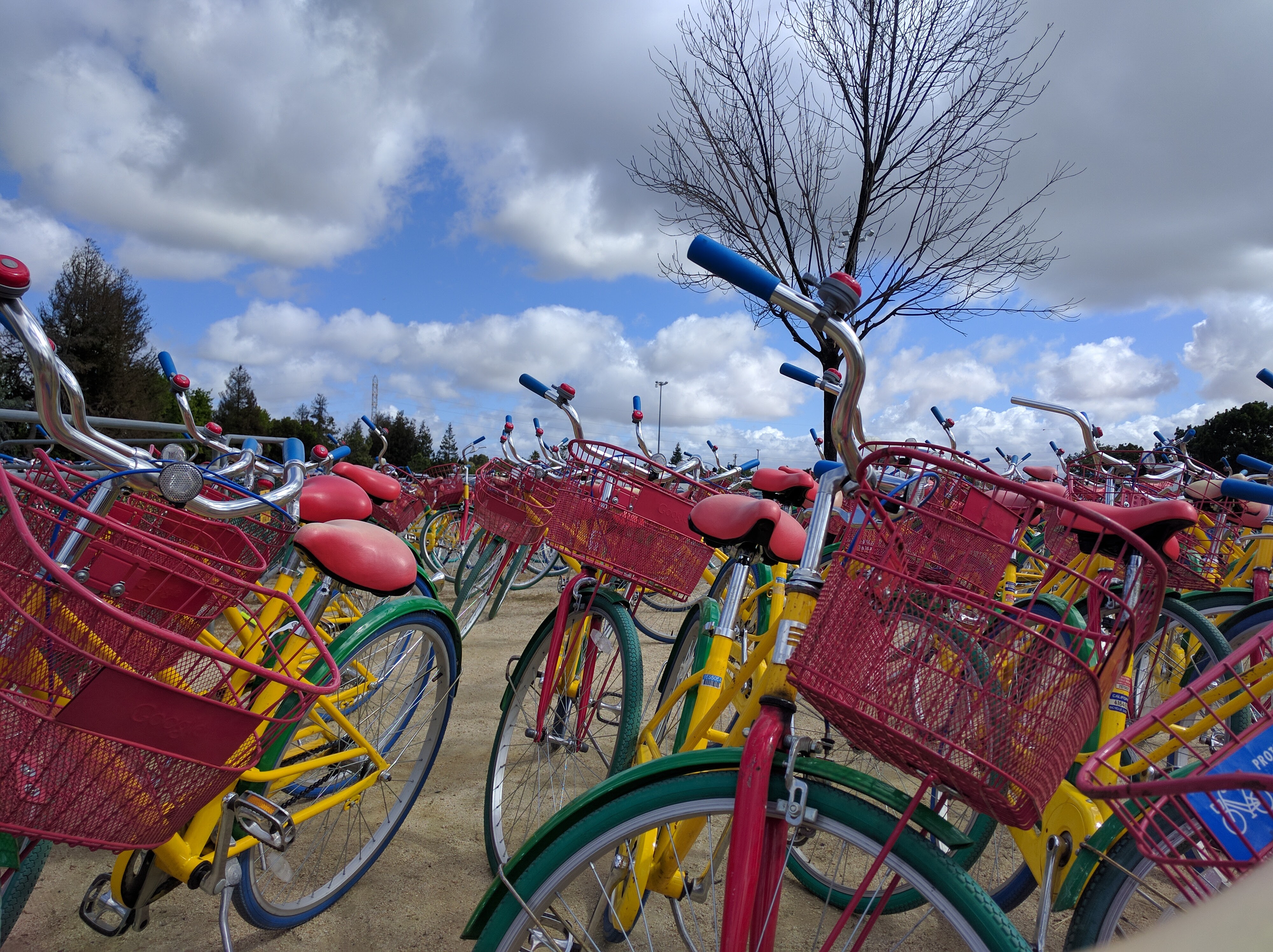 Colourful bikes